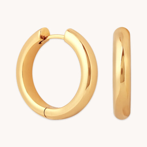 Gold Bold Hoops