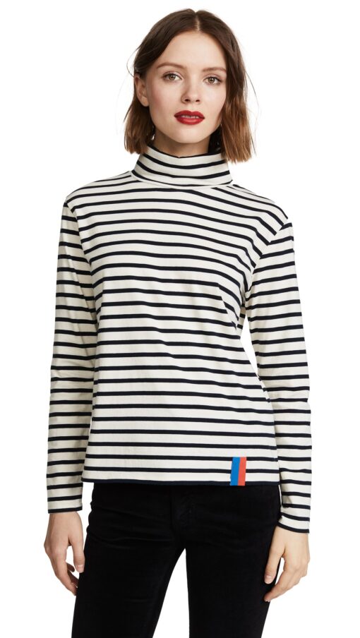 Women’s Classic Boat Striped Turtleneck